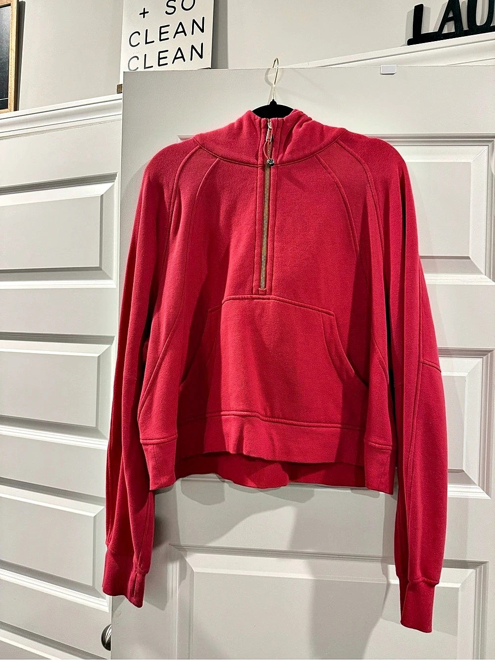 lululemon Scuba Oversized Half-Zip Hoodie gold zipper
